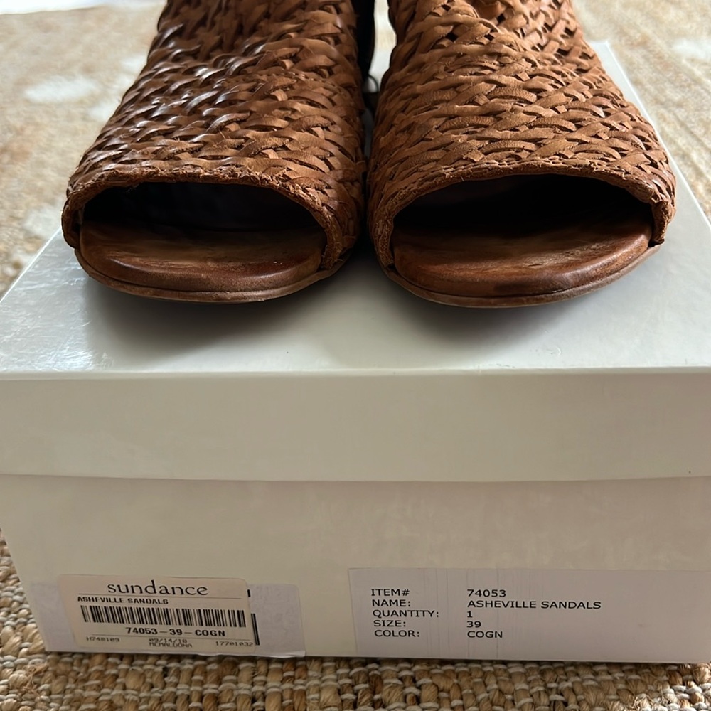 Leather Open Toe Booties